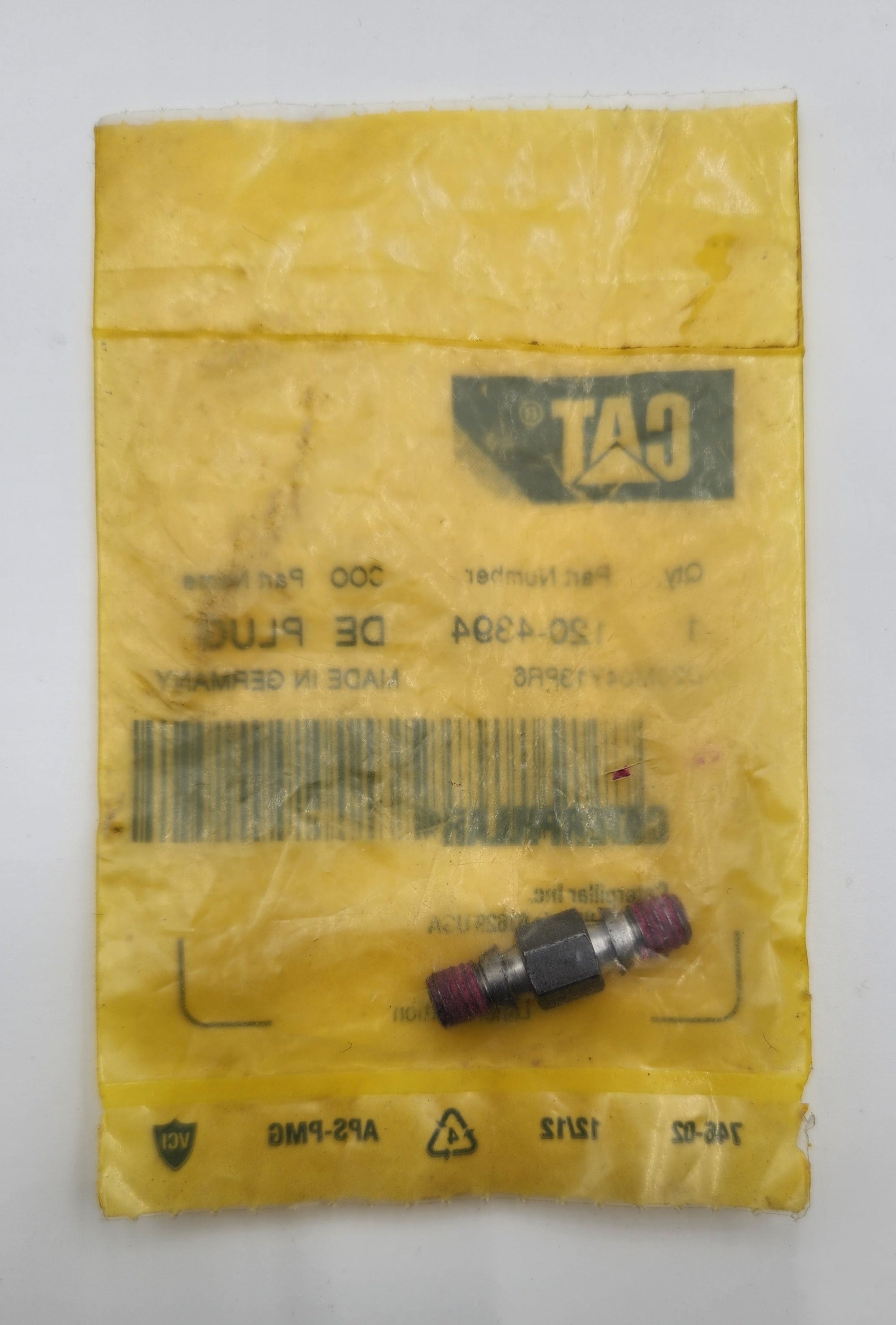 120-4394  Tapon (Plug) |  Caterpillar