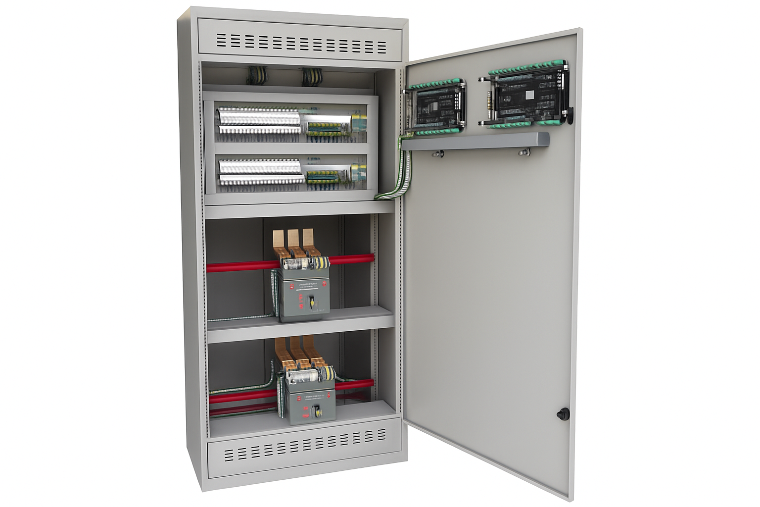 Tablero Sincronía TSGG1000 1000A Emax E1.2 ABB Entre Generadores vista 2