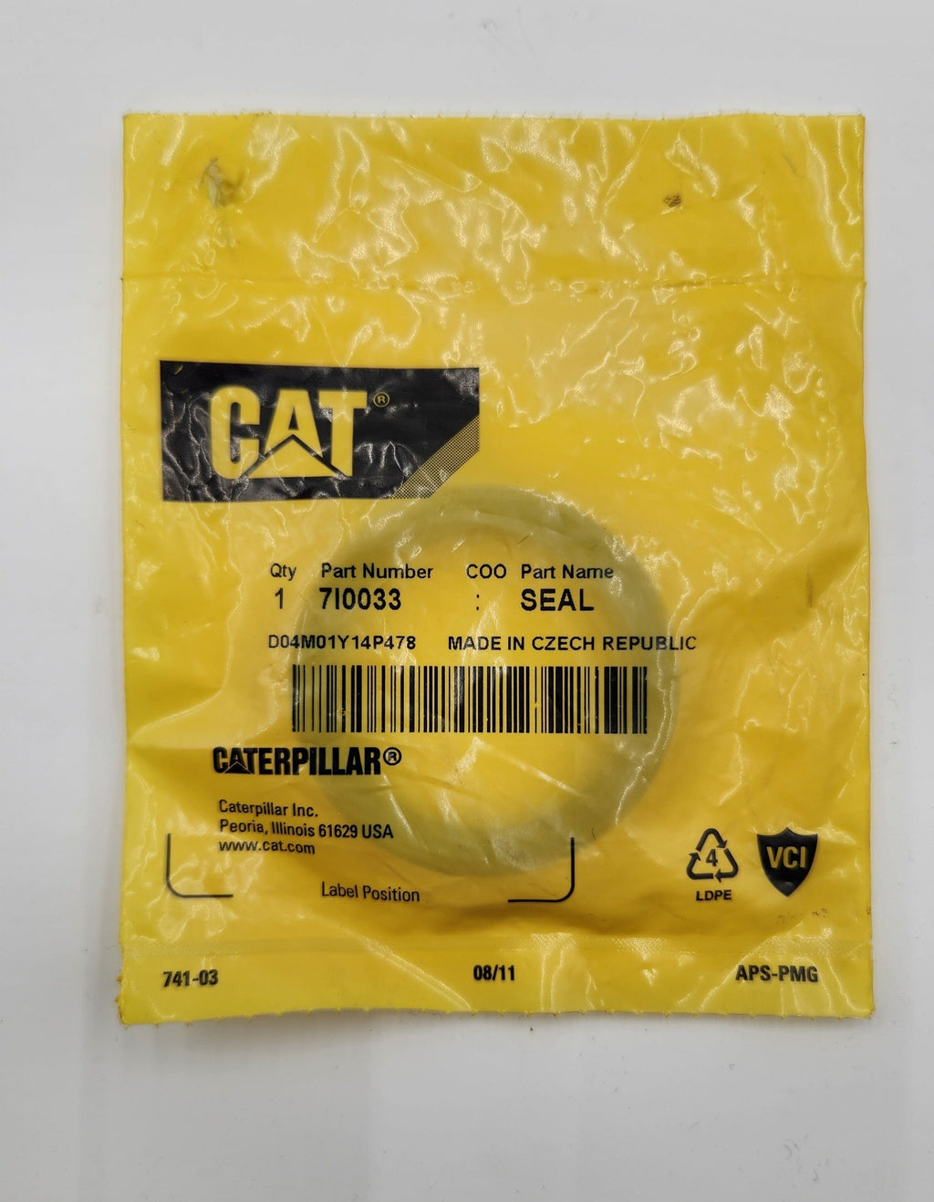Sello Caterpillar 7I-0033 vista 2
