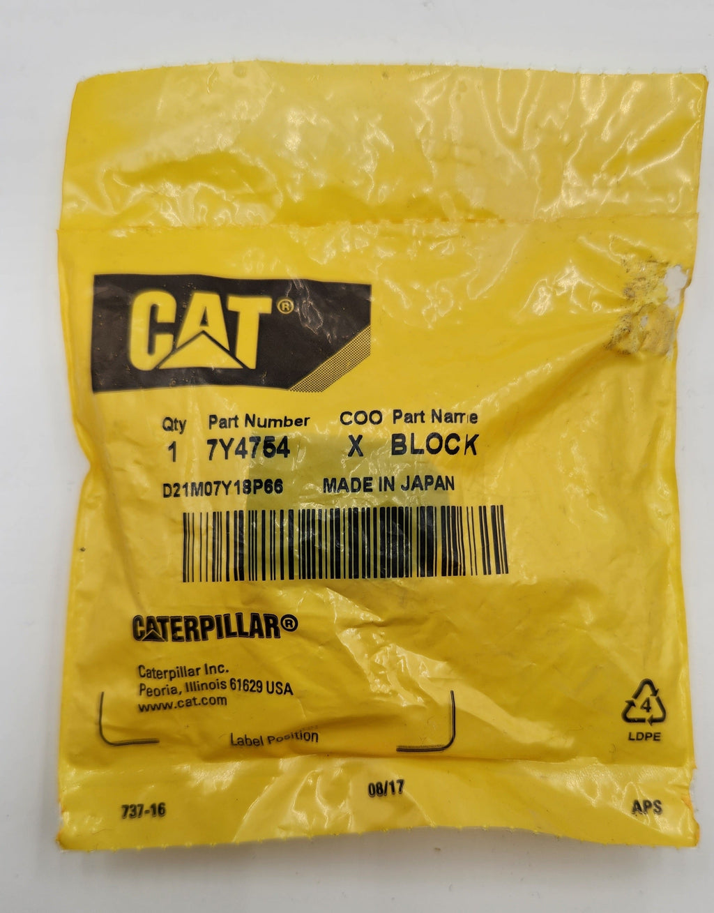 Block Caterpillar 7Y-4754 vista 2