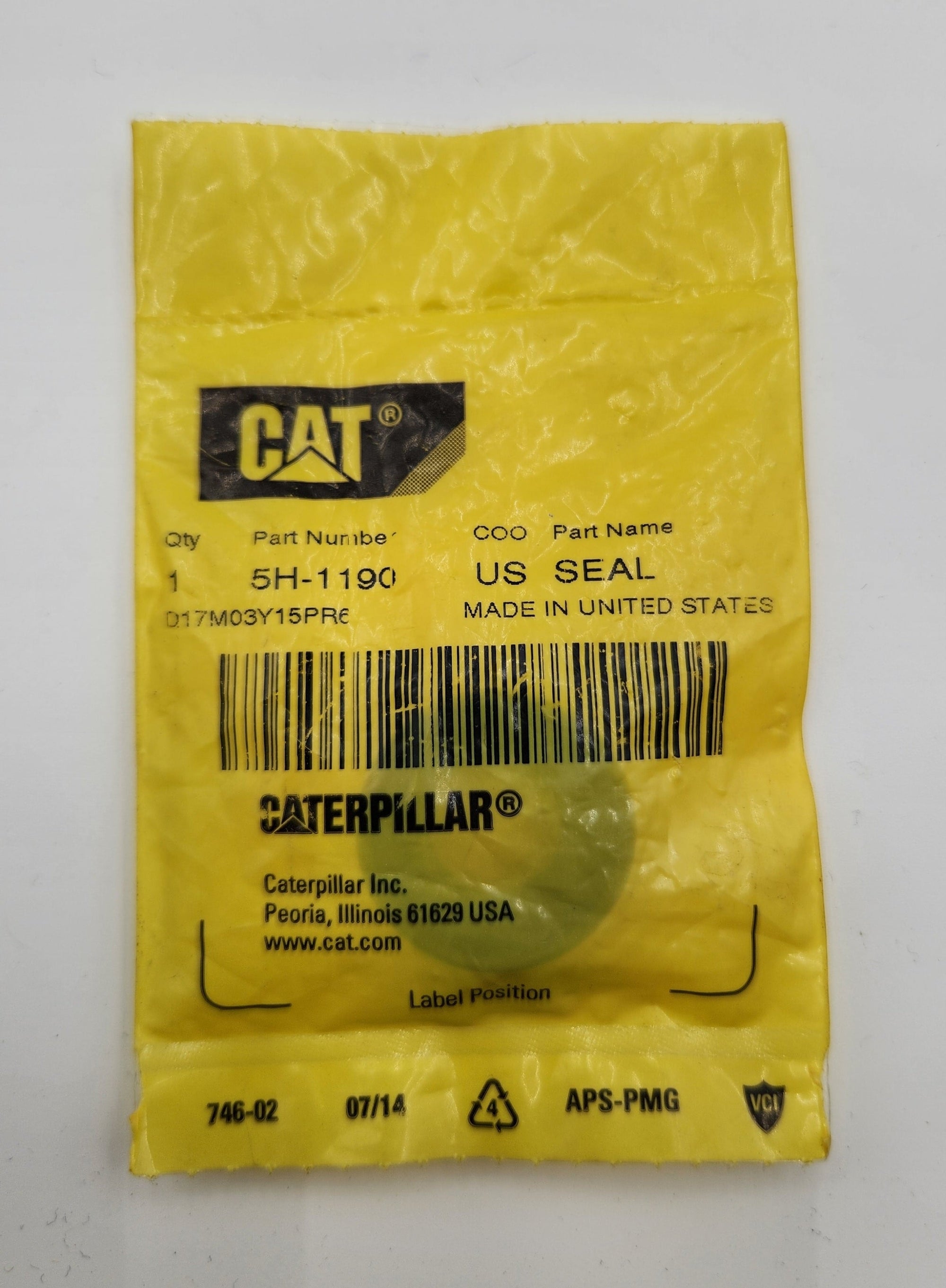 Sello Caterpillar 5H-1190
