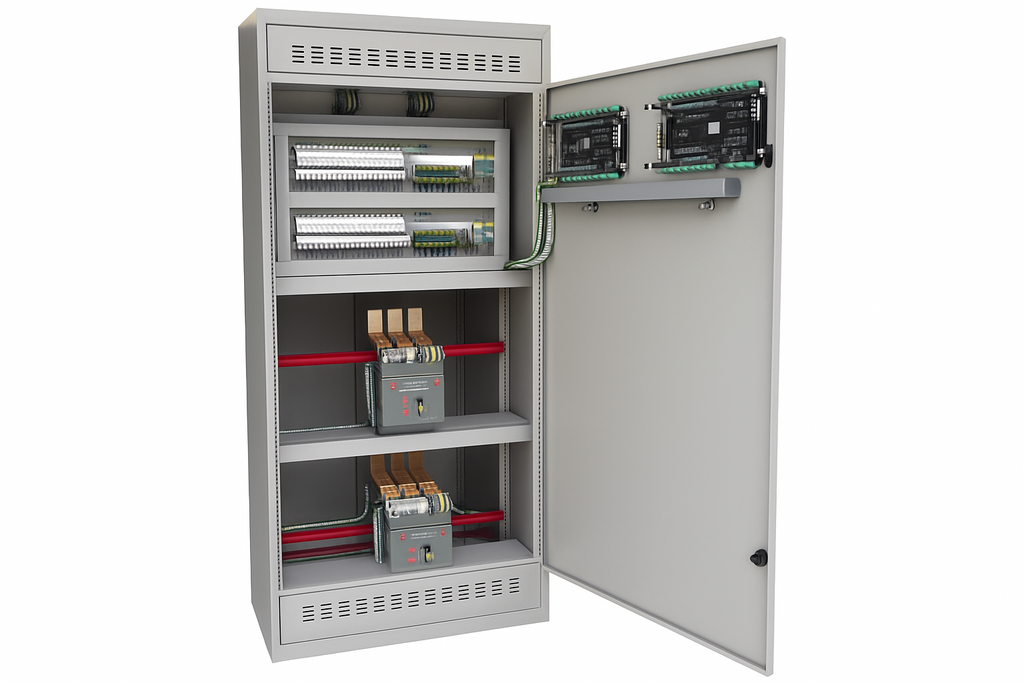 Tablero Sincronía TSGG1000 1000A Emax E1.2 ABB Entre Generadores vista 2
